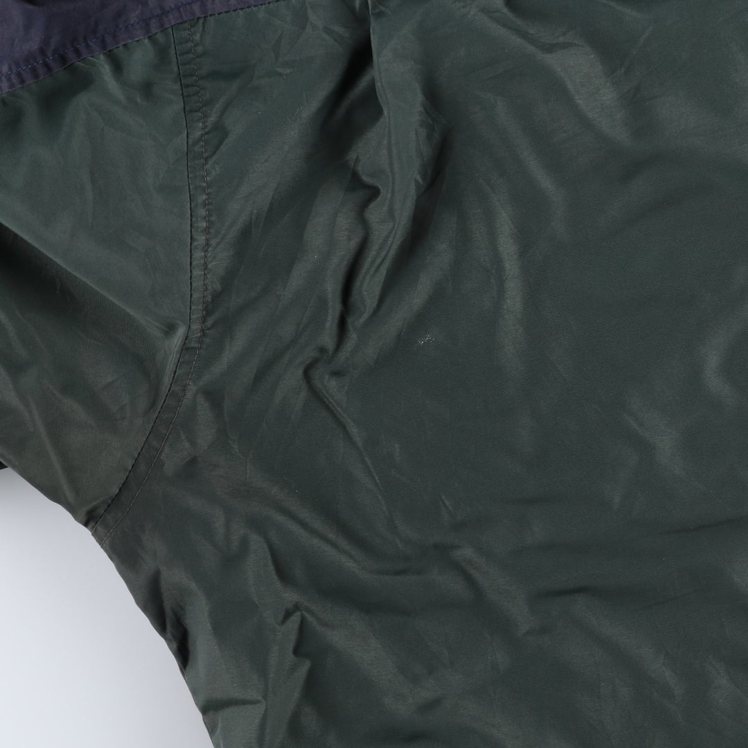 90s-00'S LLBean Mountain Parka Shell Jacket, Men's XL equivalent, Vintage Nylon Green type dark green Vintage Second Hand