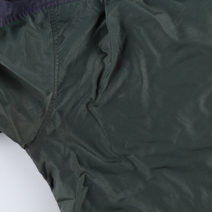 90s-00'S LLBean Mountain Parka Shell Jacket, Men's XL equivalent, Vintage Nylon Green type dark green Vintage Second Hand