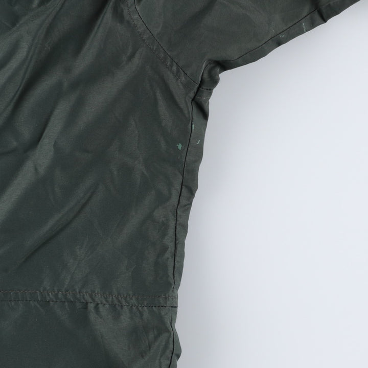 90s-00'S LLBean Mountain Parka Shell Jacket, Men's XL equivalent, Vintage Nylon Green type dark green Vintage Second Hand
