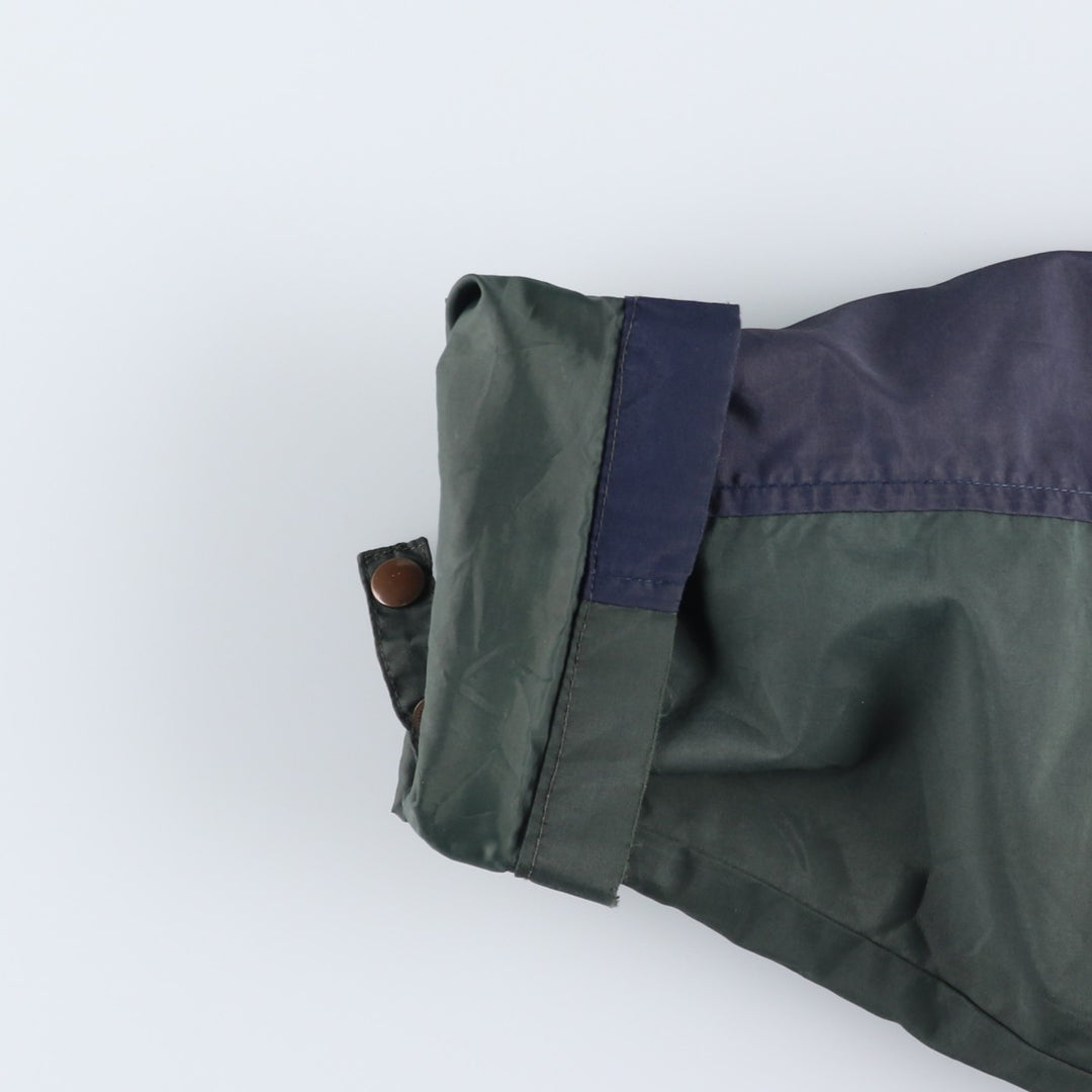 90s-00'S LLBean Mountain Parka Shell Jacket, Men's XL equivalent, Vintage Nylon Green type dark green Vintage Second Hand
