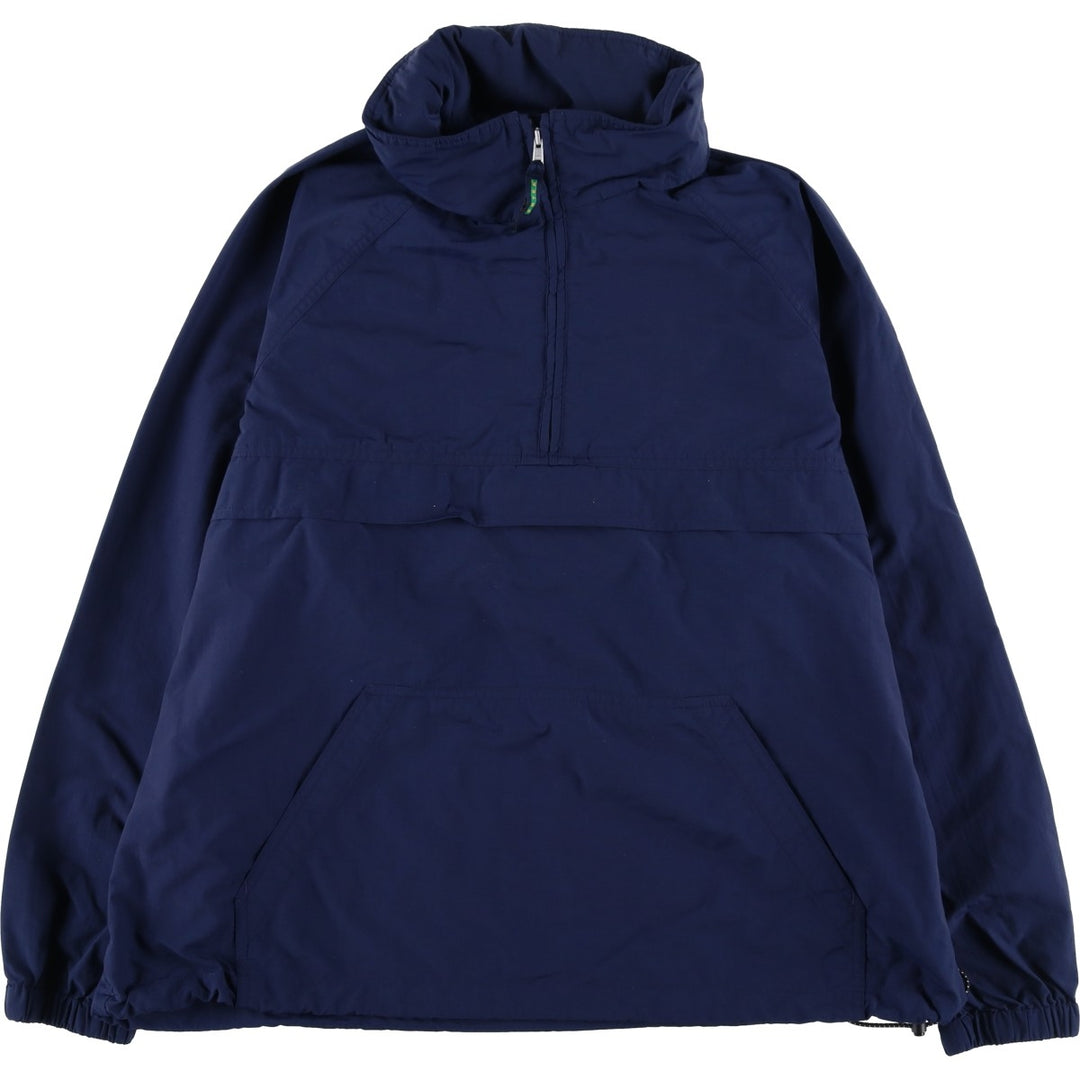 1990'S Eddie Bauer EBTEK Anorak Jacket, Men's XL equivalent, Vintage Nylon navy blue type Vintage Second Hand