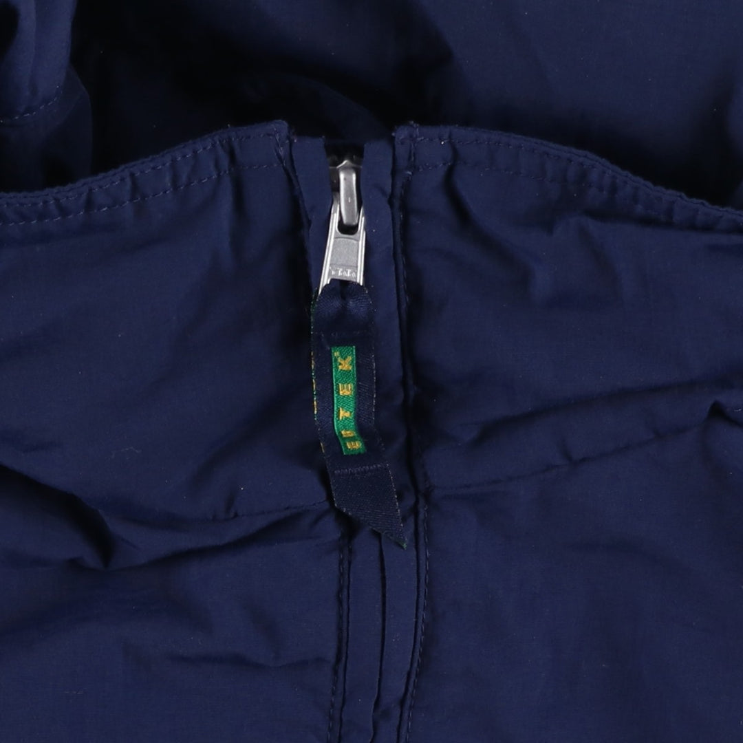 1990'S Eddie Bauer EBTEK Anorak Jacket, Men's XL equivalent, Vintage Nylon navy blue type Vintage Second Hand