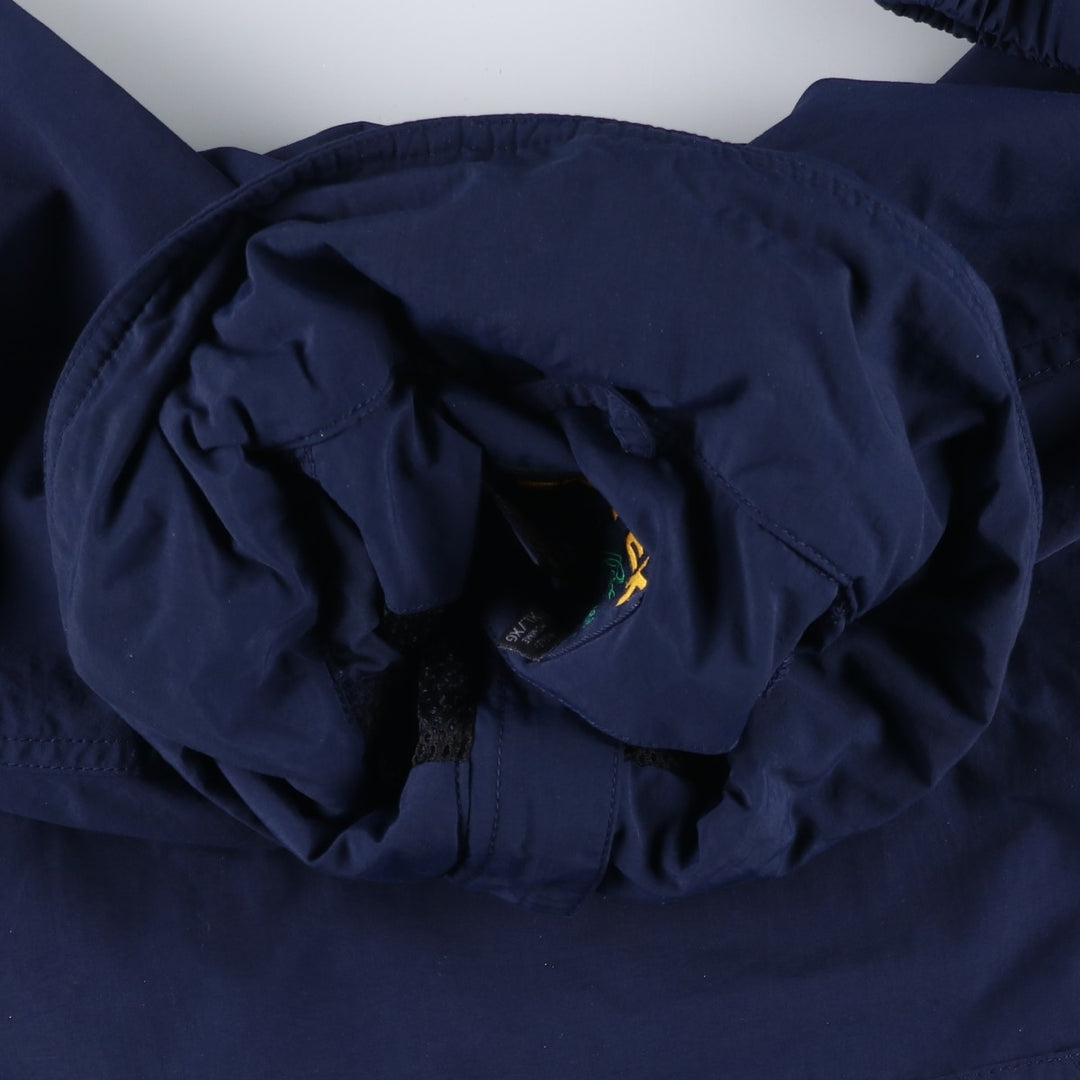 1990'S Eddie Bauer EBTEK Anorak Jacket, Men's XL equivalent, Vintage Nylon navy blue type Vintage Second Hand