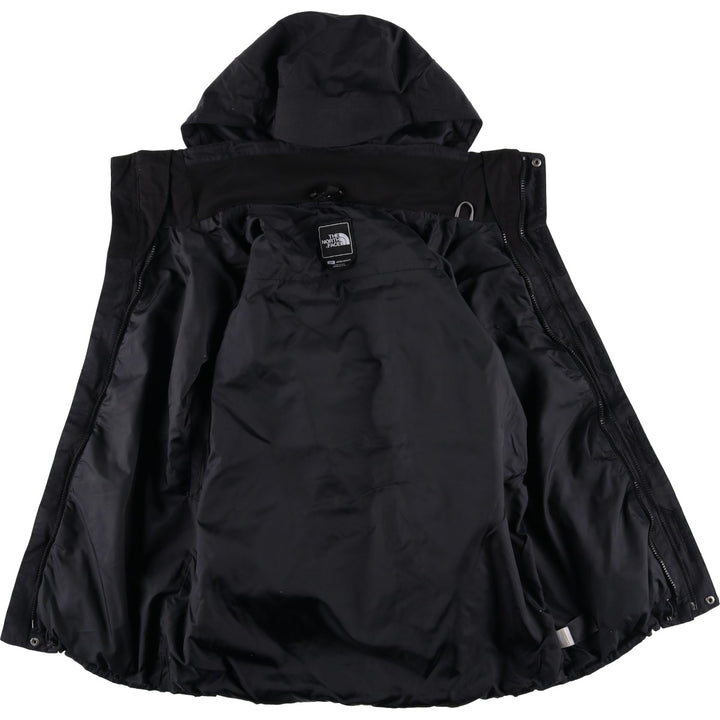 The North Face Hyvent Mountain Parka Shell Jacket, Men's Size Small Nylon black type Vintage Second Hand