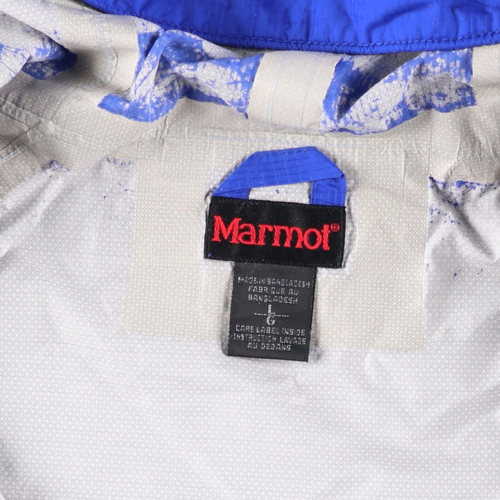 90'S Marmot Mountain Parka Shell Jacket, Men's Size L (approx.), Vintage polyamide blue type Vintage Second Hand