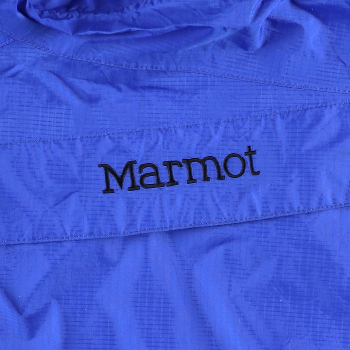 90'S Marmot Mountain Parka Shell Jacket, Men's Size L (approx.), Vintage polyamide blue type Vintage Second Hand
