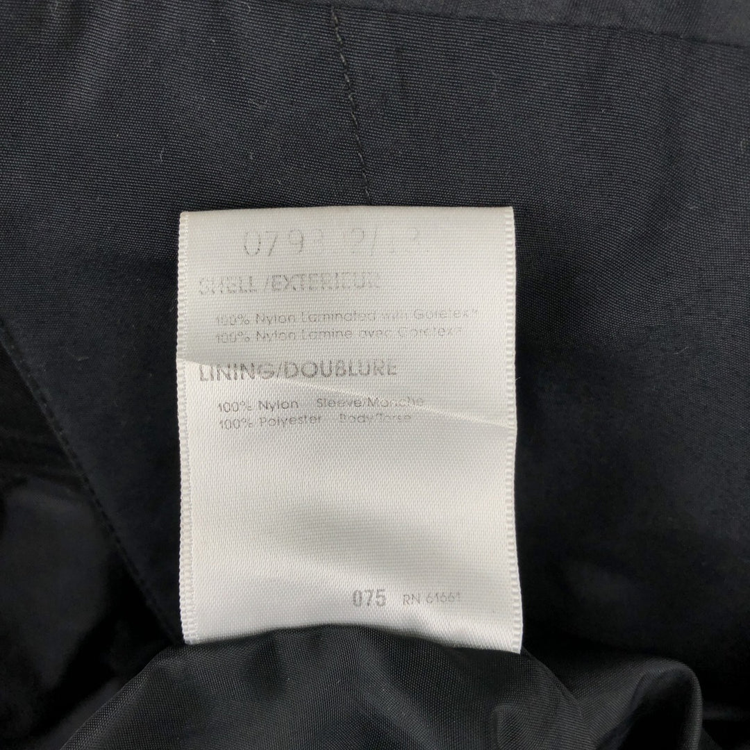 The North Face GORE-TEX Mountain Parka Shell Jacket, Made in USA, Men's Size L Nylon black type Vintage Second Hand