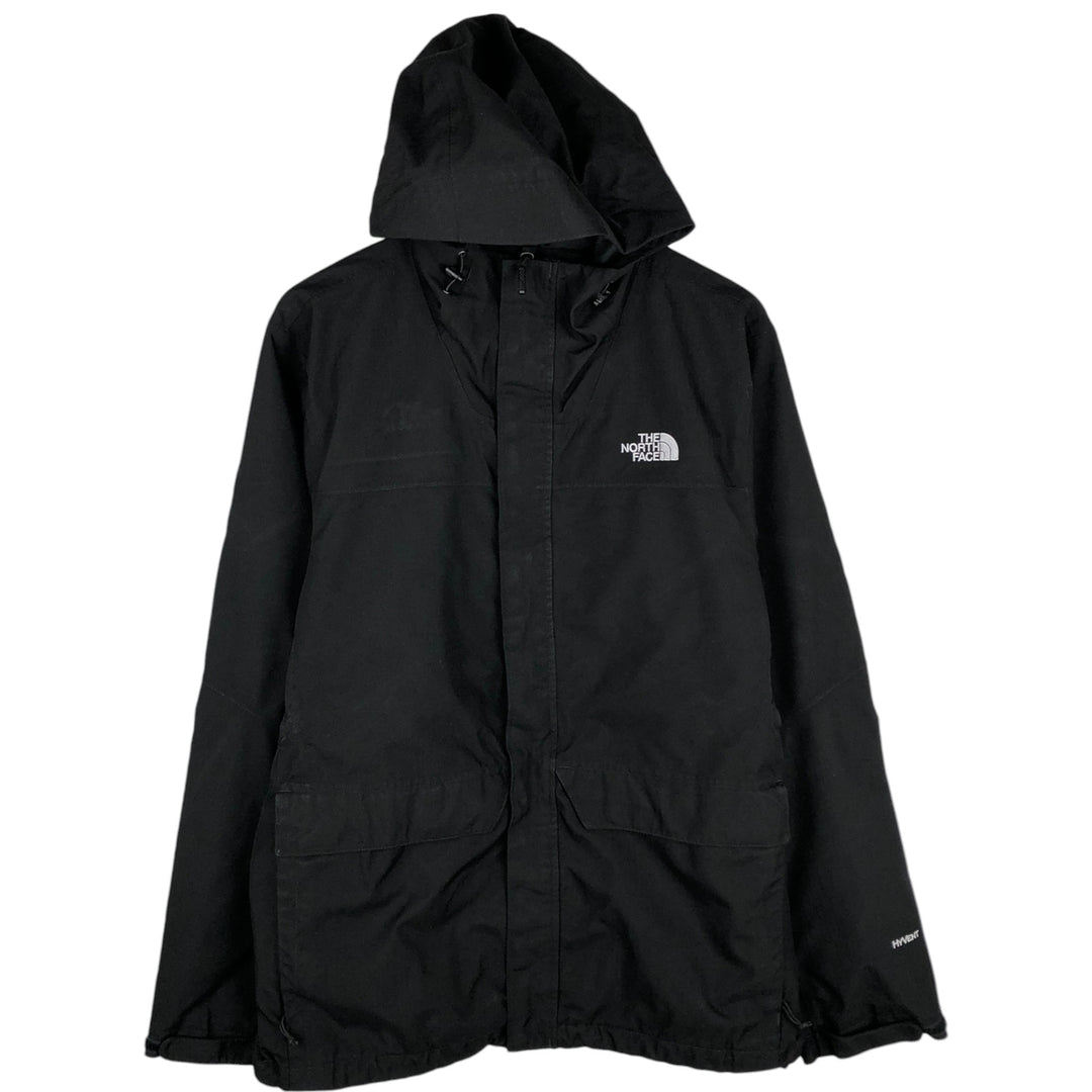 THE NORTH FACE HYVENT Mountain Parka Shell Jacket Men's L size polyester black type Vintage Second Hand