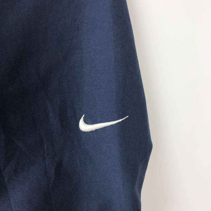 2000'S Nike Half Snap Warm-Up Pullover, Men's Size L polyester navy blue type Vintage Second Hand