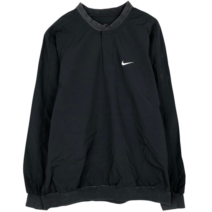 Nike Golf Half-Snap Nylon Pullover, Men's Size L (approx.) Nylon black type Vintage Second Hand