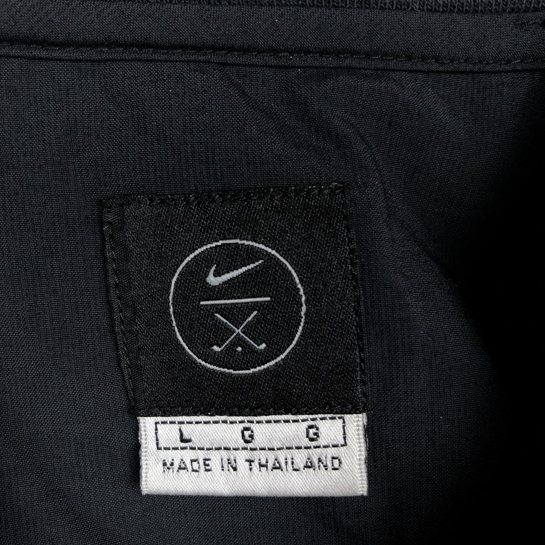 Nike Golf Half-Snap Nylon Pullover, Men's Size L (approx.) Nylon black type Vintage Second Hand