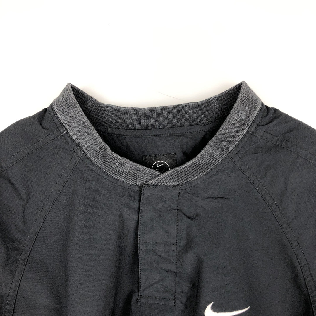 Nike Golf Half-Snap Nylon Pullover, Men's Size L (approx.) Nylon black type Vintage Second Hand