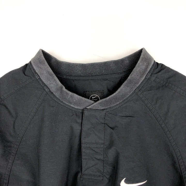 Nike Golf Half-Snap Nylon Pullover, Men's Size L (approx.) Nylon black type Vintage Second Hand