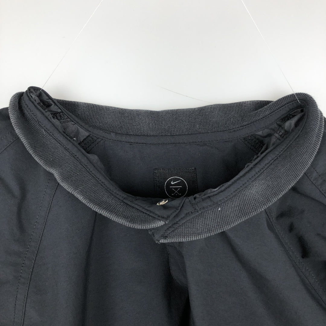 Nike Golf Half-Snap Nylon Pullover, Men's Size L (approx.) Nylon black type Vintage Second Hand