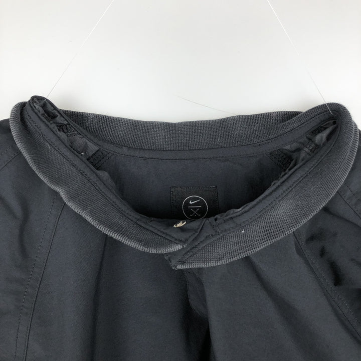 Nike Golf Half-Snap Nylon Pullover, Men's Size L (approx.) Nylon black type Vintage Second Hand