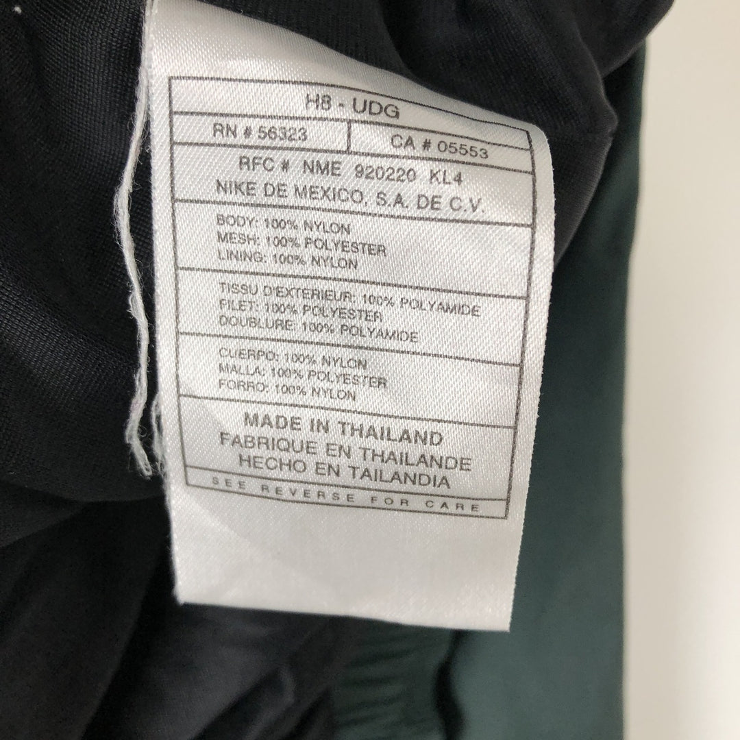 90'S Nike V-neck nylon pullover, men's size M, vintage Nylon Green type dark green Vintage Second Hand