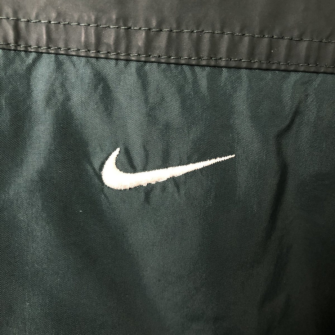 90'S Nike V-neck nylon pullover, men's size M, vintage Nylon Green type dark green Vintage Second Hand