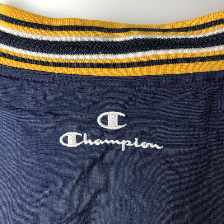 90'S Champion University of California, Los Angeles V-neck College Nylon Pullover, Men's Size L (approx.) Nylon navy blue type Vintage Second Hand