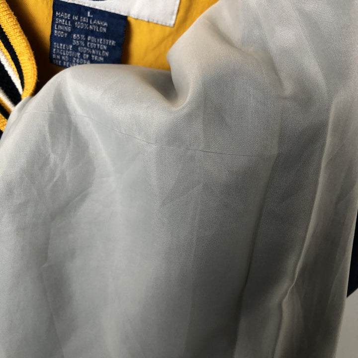 90'S Champion University of California, Los Angeles V-neck College Nylon Pullover, Men's Size L (approx.) Nylon navy blue type Vintage Second Hand