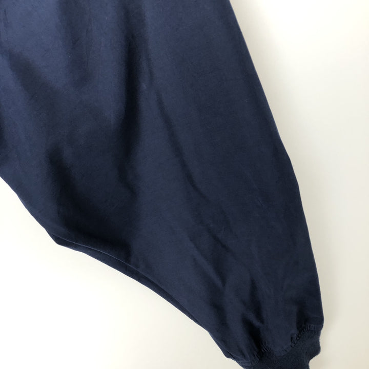 Eddie Bauer GOLF V-neck Warm-up Pullover, Men's XL equivalent. polyester navy blue type Vintage Second Hand