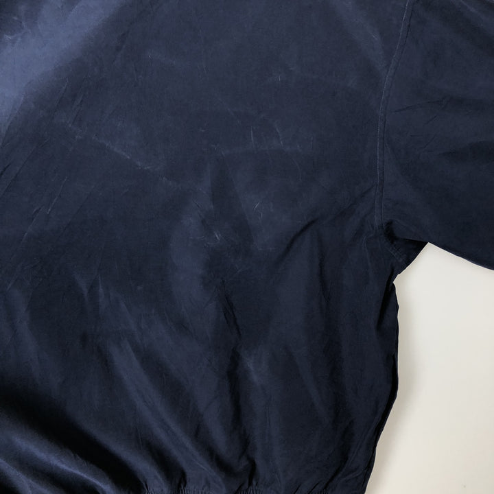 Eddie Bauer GOLF V-neck Warm-up Pullover, Men's XL equivalent. polyester navy blue type Vintage Second Hand