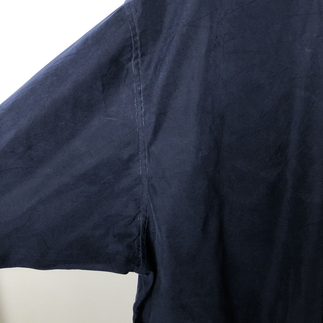 Eddie Bauer GOLF V-neck Warm-up Pullover, Men's XL equivalent. polyester navy blue type Vintage Second Hand