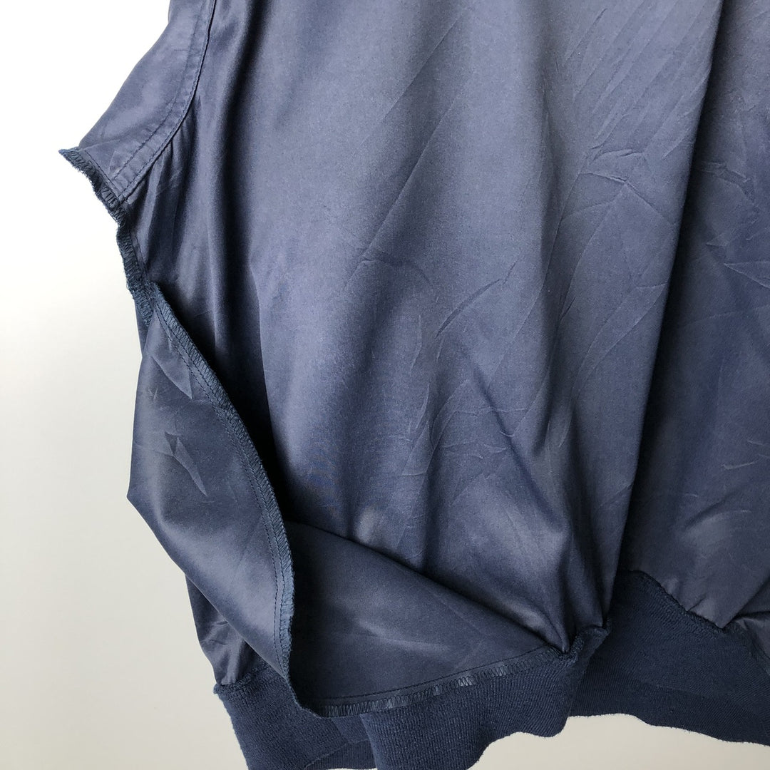 Eddie Bauer GOLF V-neck Warm-up Pullover, Men's XL equivalent. polyester navy blue type Vintage Second Hand