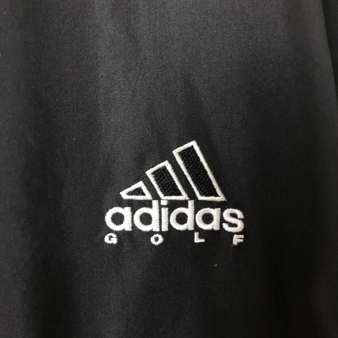 90'S Adidas Golf V-neck Warm-up Pullover, Men's Size M (approx.), Vintage polyester black type Vintage Second Hand