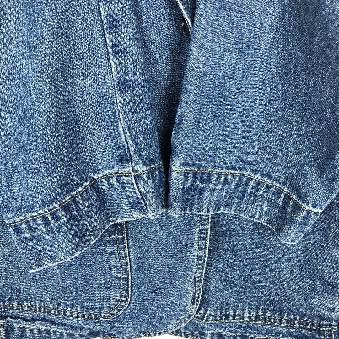 1990'S Liz Claiborne Lizwear denim tailored jacket, men's size M equivalent, vintage. unclear blue type Vintage Second Hand