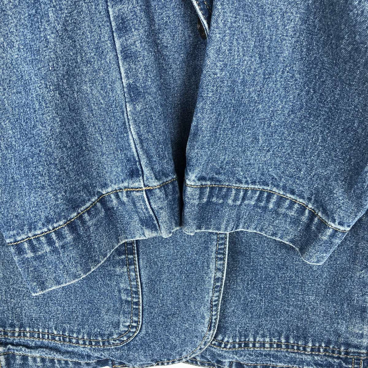 1990'S Liz Claiborne Lizwear denim tailored jacket, men's size M equivalent, vintage. unclear blue type Vintage Second Hand