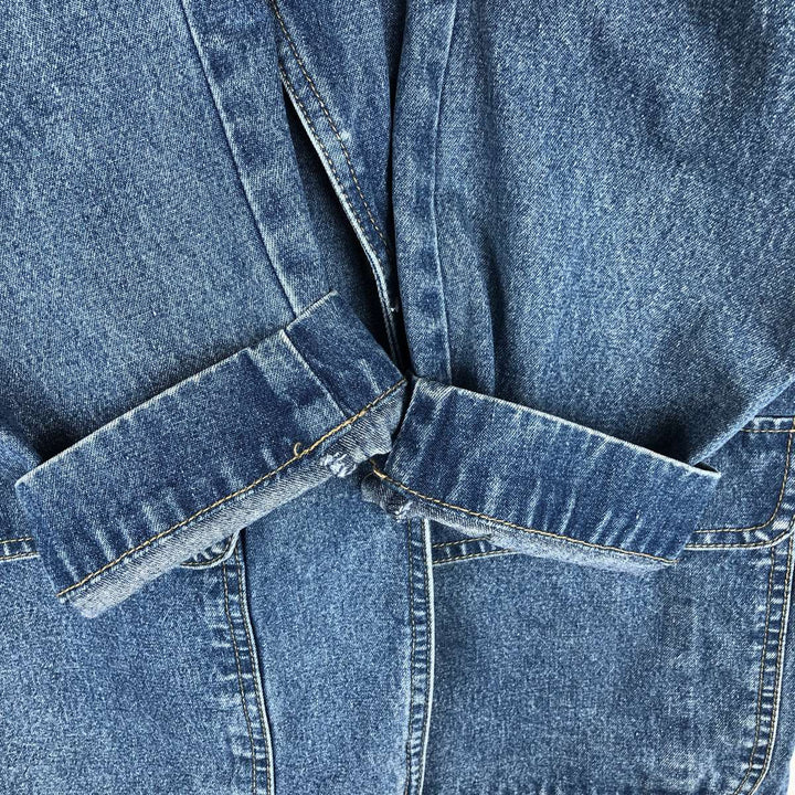 1990'S Liz Claiborne Lizwear denim tailored jacket, men's size M equivalent, vintage. unclear blue type Vintage Second Hand