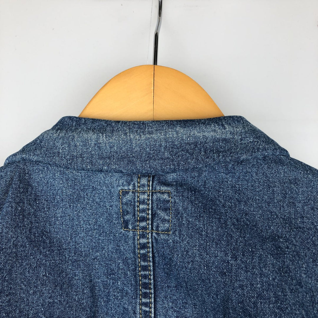 1990'S Liz Claiborne Lizwear denim tailored jacket, men's size M equivalent, vintage. unclear blue type Vintage Second Hand