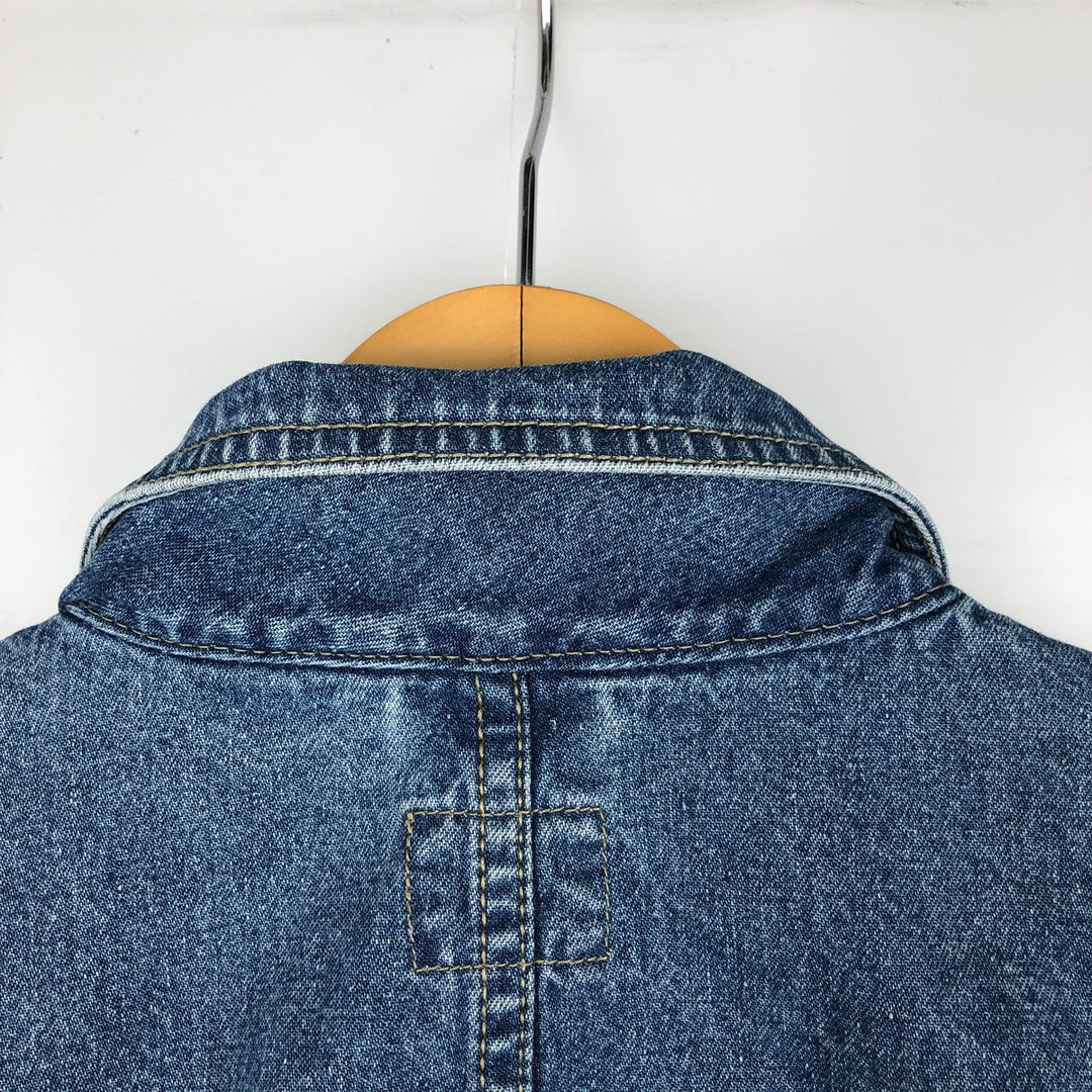 1990'S Liz Claiborne Lizwear denim tailored jacket, men's size M equivalent, vintage. unclear blue type Vintage Second Hand