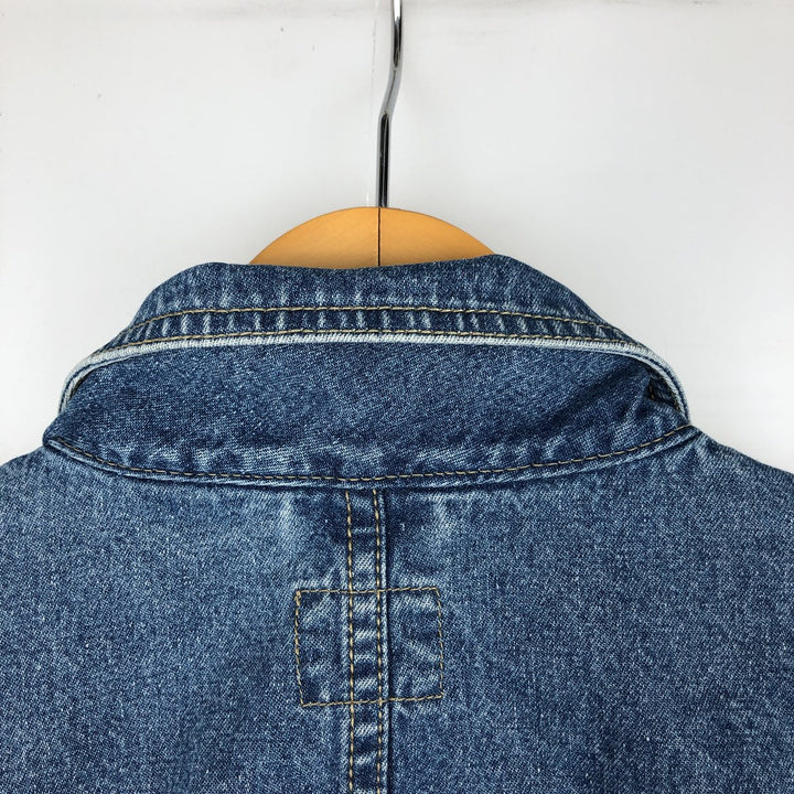 1990'S Liz Claiborne Lizwear denim tailored jacket, men's size M equivalent, vintage. unclear blue type Vintage Second Hand