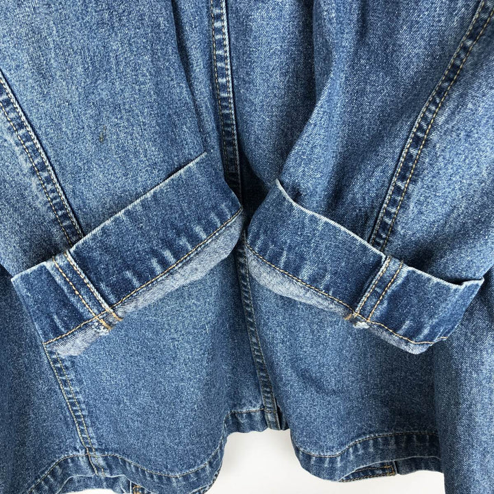1990'S Liz Claiborne Lizwear denim tailored jacket, men's size M equivalent, vintage. unclear blue type Vintage Second Hand