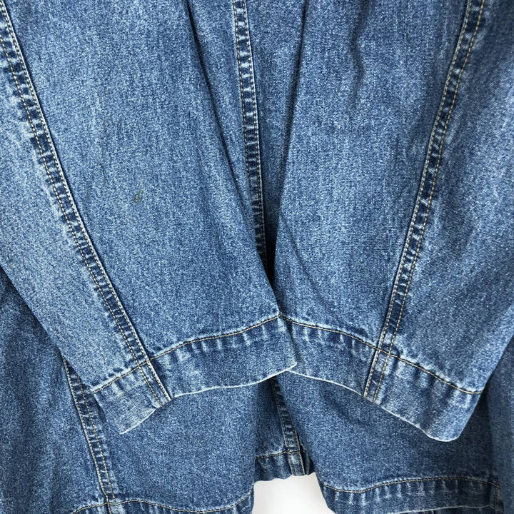 1990'S Liz Claiborne Lizwear denim tailored jacket, men's size M equivalent, vintage. unclear blue type Vintage Second Hand