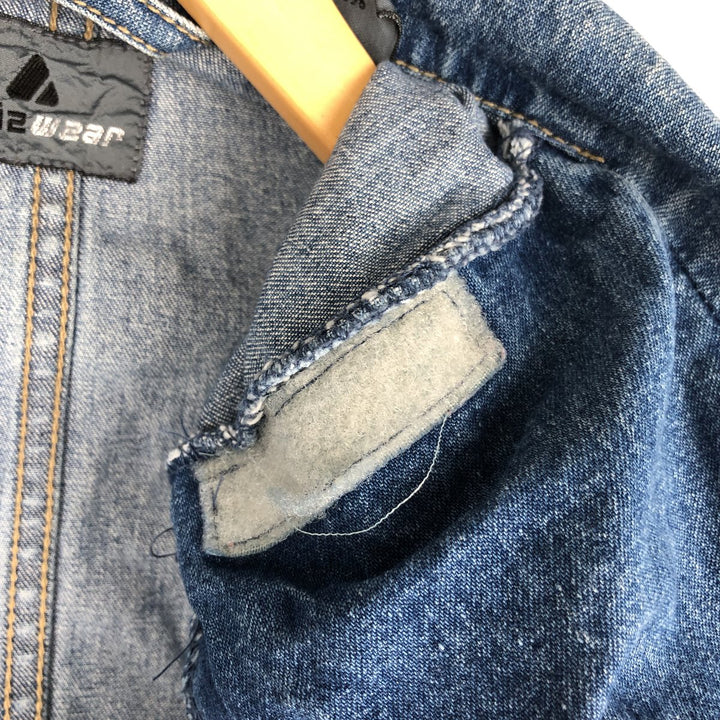 1990'S Liz Claiborne Lizwear denim tailored jacket, men's size M equivalent, vintage. unclear blue type Vintage Second Hand
