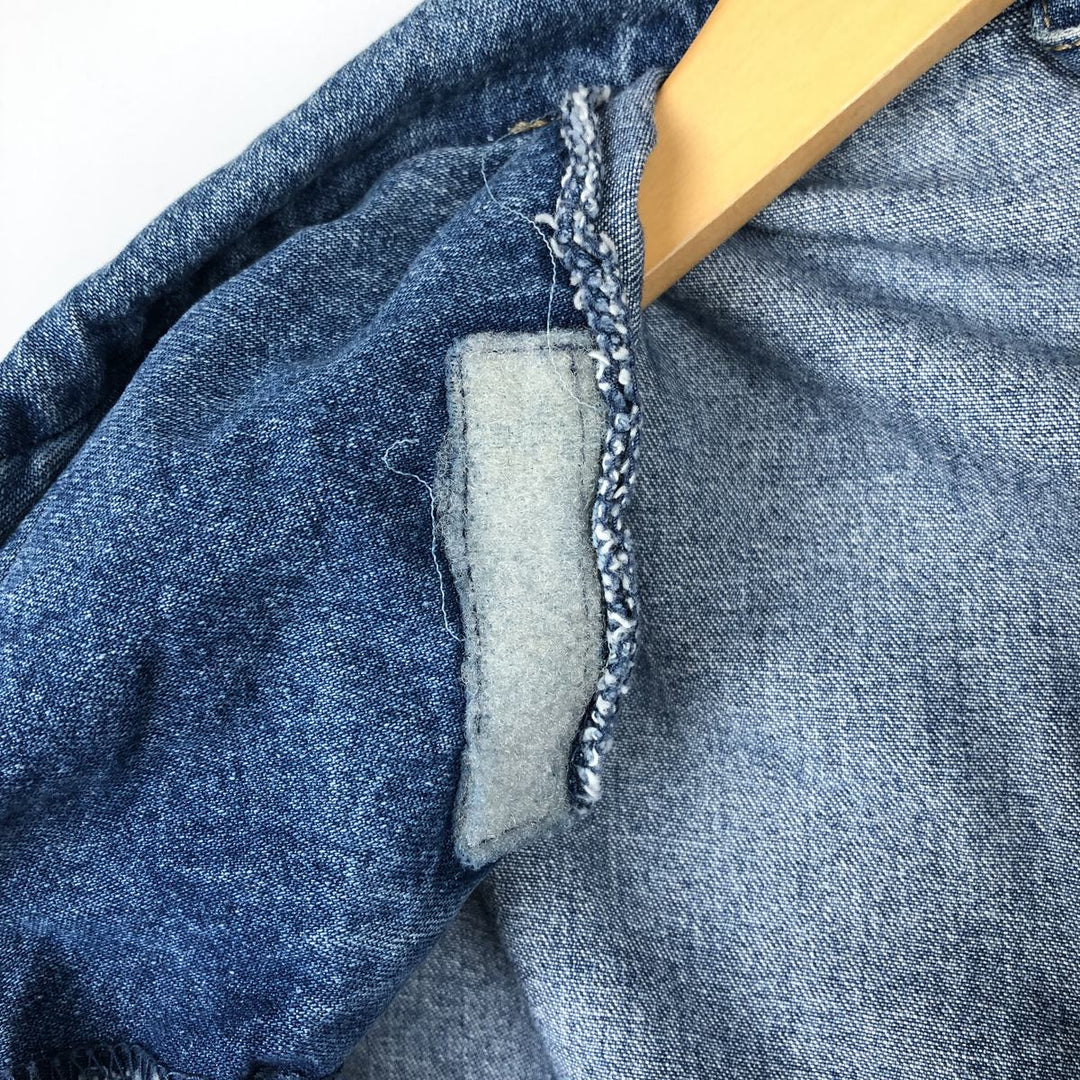 1990'S Liz Claiborne Lizwear denim tailored jacket, men's size M equivalent, vintage. unclear blue type Vintage Second Hand