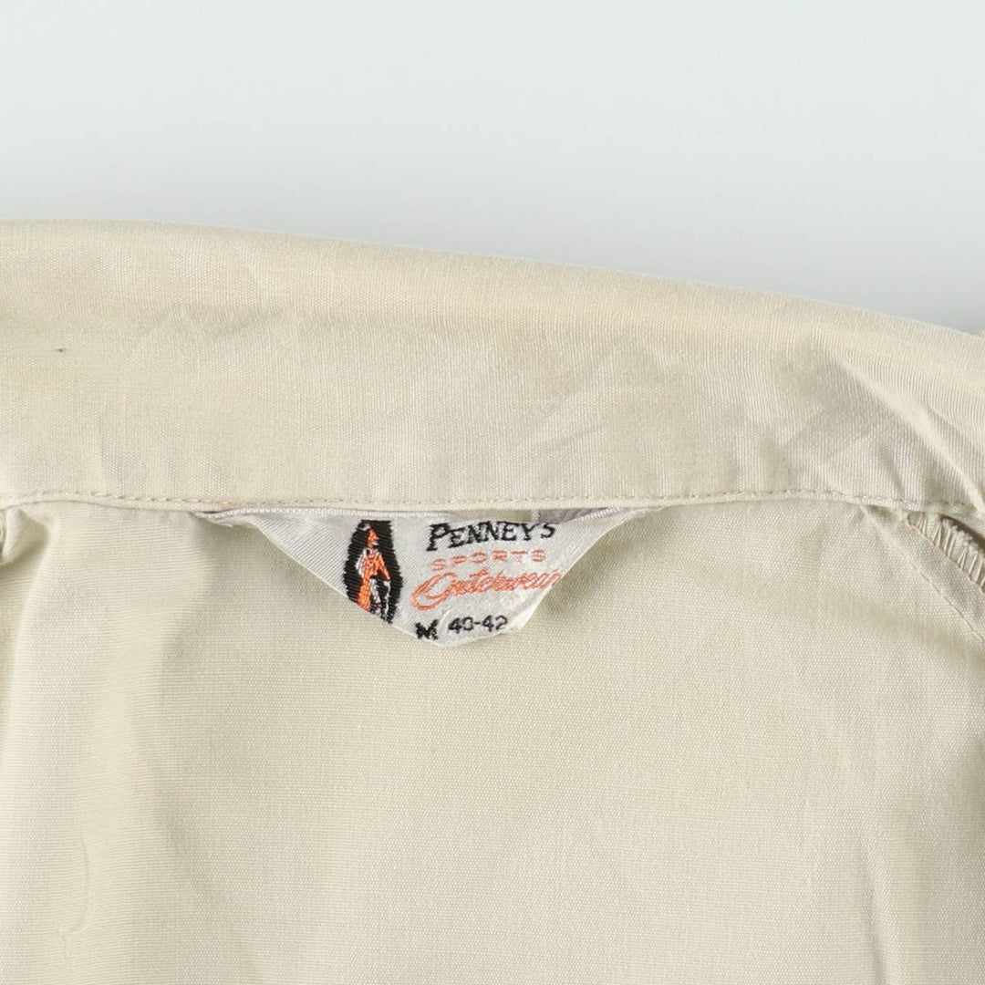 1950s-1960'S Penney's Harrington Jacket Swing Top, Men's Size M (approx.), Vintage unclear Beige type Vintage Second Hand