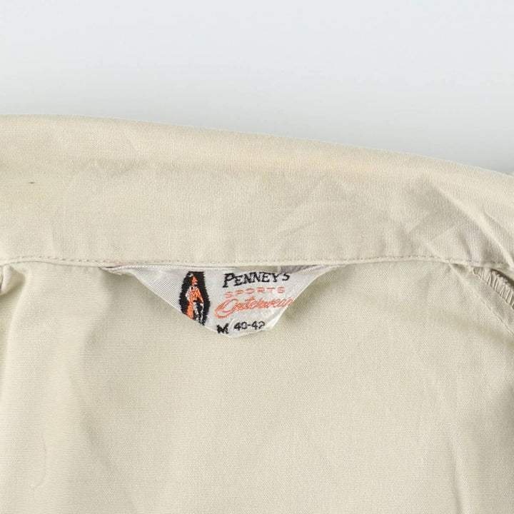 1950s-1960'S Penney's Harrington Jacket Swing Top, Men's Size M (approx.), Vintage unclear Beige type Vintage Second Hand