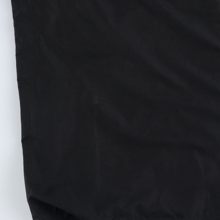 Lands' End Hooded Windbreaker, Men's Size L (approx.) polyester black type Vintage Second Hand