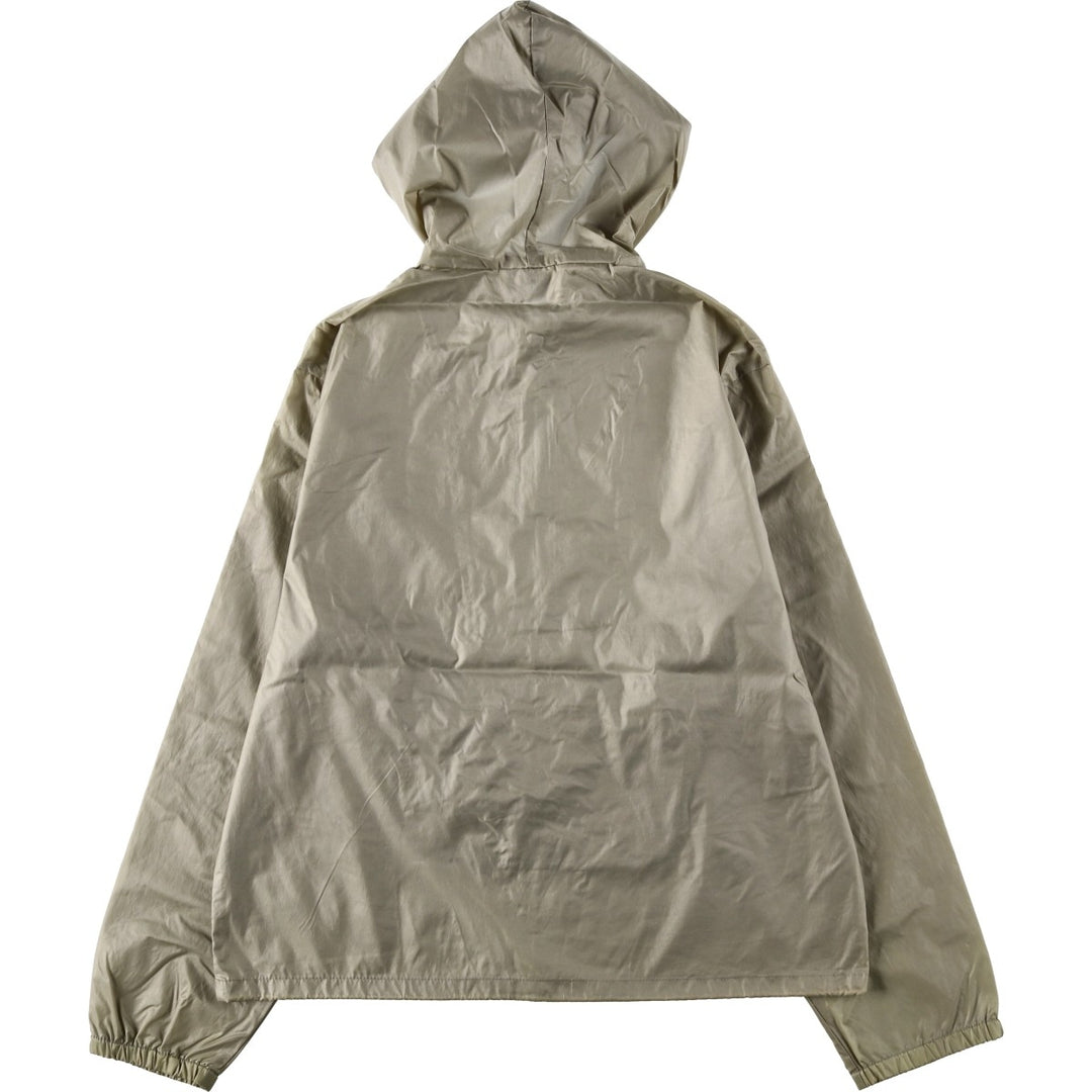Vintage 70s-80'S Lacoste Izod Anorak Parka, Men's Size L Nylon beige type brown Vintage Second Hand