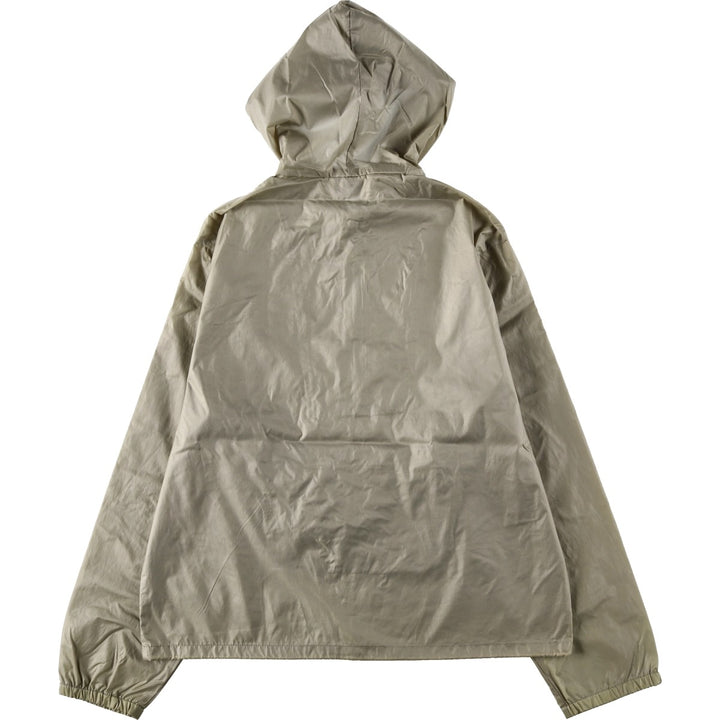 Vintage 70s-80'S Lacoste Izod Anorak Parka, Men's Size L Nylon beige type brown Vintage Second Hand