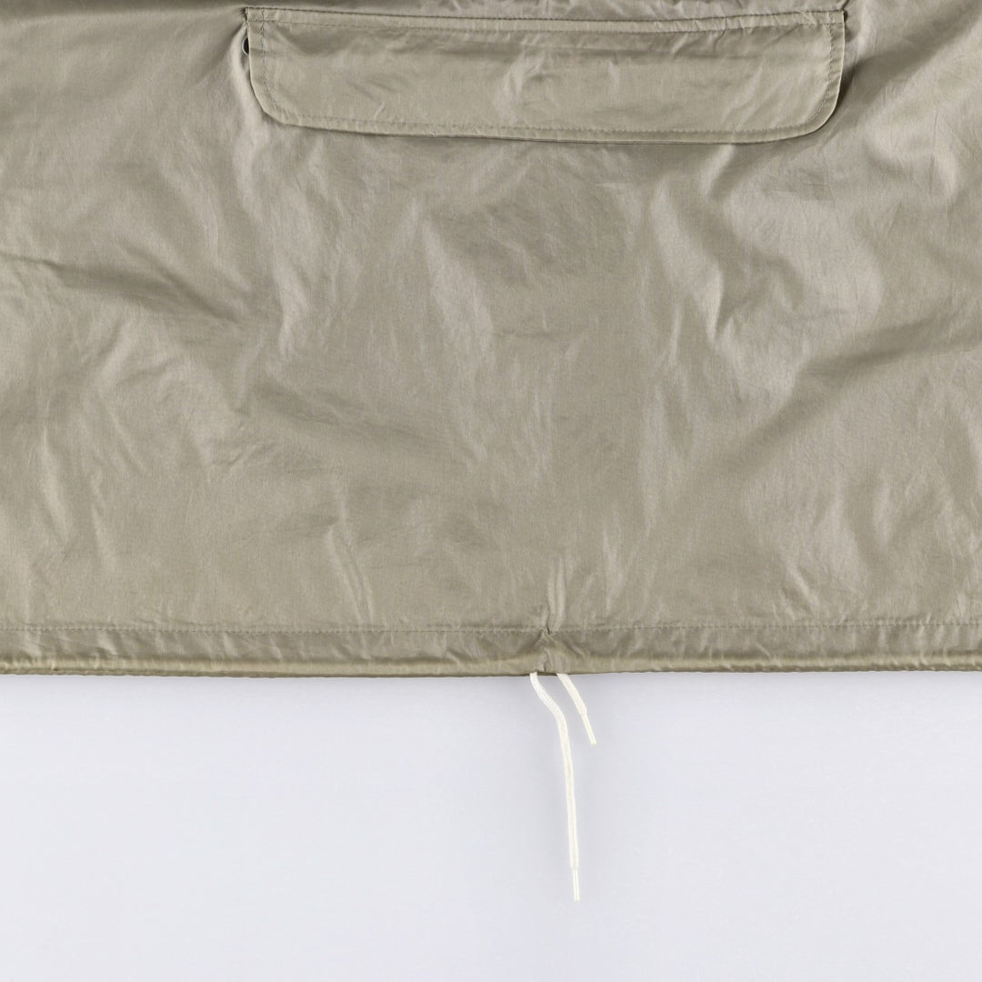 Vintage 70s-80'S Lacoste Izod Anorak Parka, Men's Size L Nylon beige type brown Vintage Second Hand