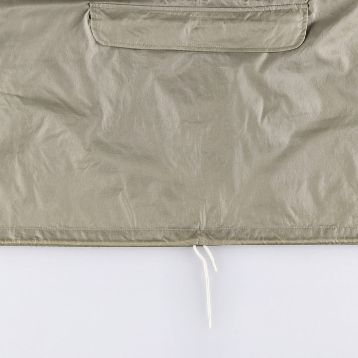 Vintage 70s-80'S Lacoste Izod Anorak Parka, Men's Size L Nylon beige type brown Vintage Second Hand