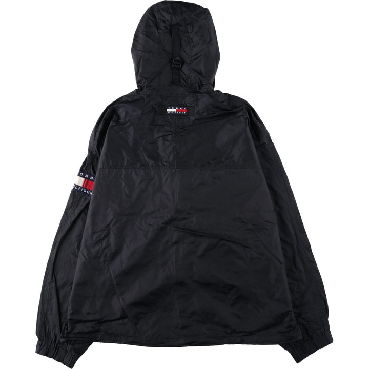 1990'S Tommy Hilfiger Nylon Parka, Men's Size XL (Vintage) Nylon black type Vintage Second Hand