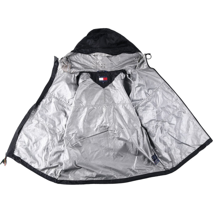 1990'S Tommy Hilfiger Nylon Parka, Men's Size XL (Vintage) Nylon black type Vintage Second Hand