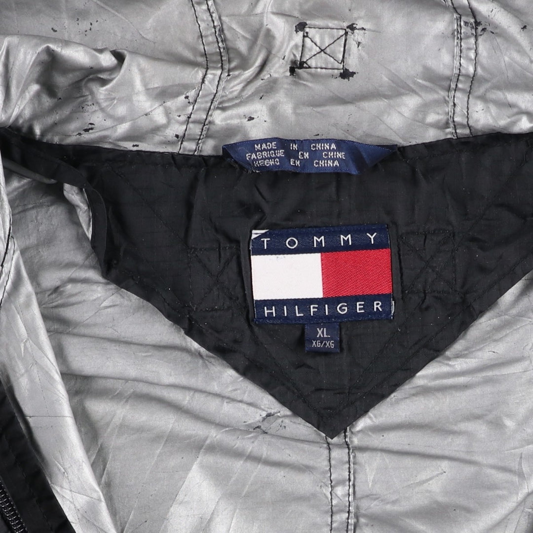 1990'S Tommy Hilfiger Nylon Parka, Men's Size XL (Vintage) Nylon black type Vintage Second Hand