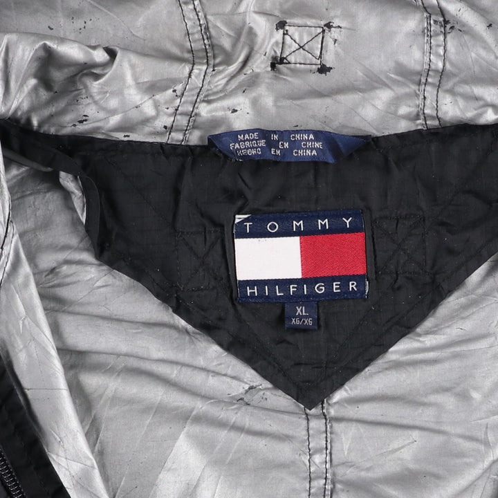 1990'S Tommy Hilfiger Nylon Parka, Men's Size XL (Vintage) Nylon black type Vintage Second Hand