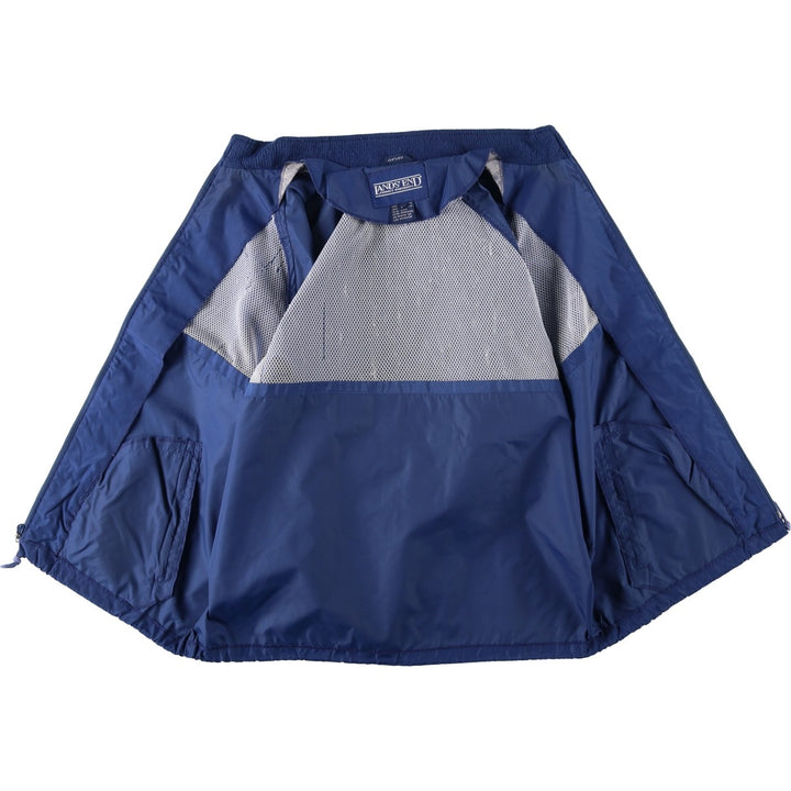 80s-90'S Lands' End Nylon Jacket, Men's Size L (approx.), Vintage Nylon blue type Vintage Second Hand